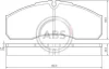 Гальмівні колодки пер. Mascot/Master Pro/W668/W905/Cabstar/Daily 96-13 A.B.S. 37379 (фото 1)