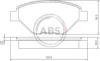 Гальмівні колодки пер. Megane 03-08 (BOSCH) A.B.S. 37398 (фото 1)