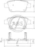 Гальмівні колодки зад. Toyota Avensis 00-08 (Bosch) A.B.S. 37401 (фото 1)