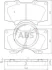 Гальмівні колодки пер. Toyota Land Cruiser/Hilux VII/Lexus GX/ MITSUBISHI PAJERO 01- (sumitomo) A.B.S. 37420 (фото 1)