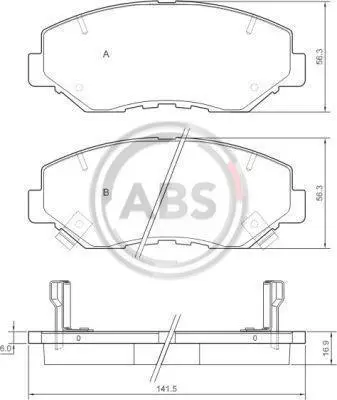 Гальмівні колодки пер. Civic/CR-V 05- A.B.S. 37424 (фото 1)