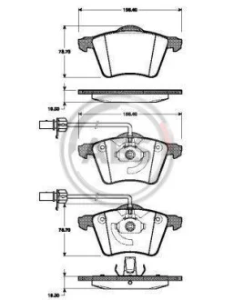 Гальмівні колодки пер. Galaxy/Sharan 95-10 (teves) A.B.S. 37453