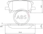Гальмівні колодки зад. Lexus RX 03-08 (sumitomo) A.B.S. 37459 (фото 1)