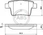Гальмівні колодки зад. X-Type/Mondeo 00-11 A.B.S. 37489 (фото 1)