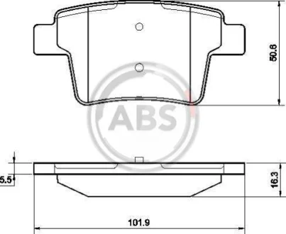 Гальмівні колодки зад. X-Type/Mondeo 00-11 A.B.S. 37489