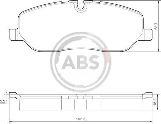 Гальмівні колодки пер. Range Rover III/Discovery III/IV 04- (LUCAS/TRW) A.B.S. 37501 (фото 1)