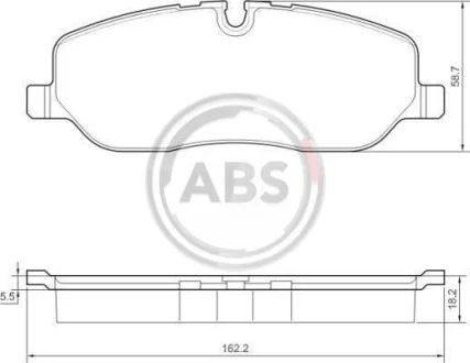 Гальмівні колодки пер. Range Rover III/Discovery III/IV 04- (LUCAS/TRW) A.B.S. 37501