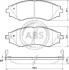 Гальмівні колодки Gentra/Kalos/Lacetti/Nubira/Rezzo (00-22) A.B.S. 37526 (фото 1)