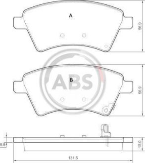 Тормозные колодки пер. Suzuki SX4 04> A.B.S. 37532