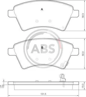 Гальмівні колодки пер. Suzuki SX4 04> (LUCAS/TRW) A.B.S. 37532