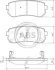 Гальмівні колодки зад. Hyundai i30 07-, Kona 17-, Tucson 18-, Kia Ceed 06-, Sportage 04- (Mando) A.B.S. 37533 (фото 1)