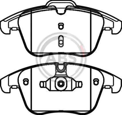 Гальмівні колодки пер. Mondeo 07-/Volvo S60/V60 10-/V70 02-/XC 70 08- A.B.S. 37568 (фото 1)