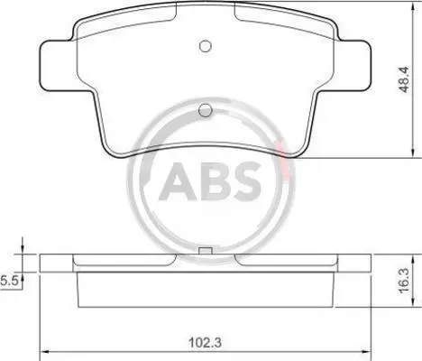 Гальмівні колодки зад. Citroen C4 Picasso 06- (Bosch) A.B.S. 37597 (фото 1)