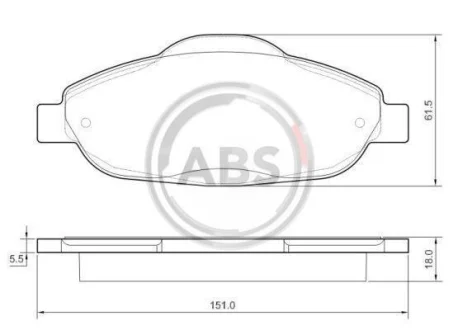 Гальмівні колодки пер. Peugeot 308 07- (Bosch) A.B.S. 37607