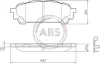 Гальмівні колодки зад. Subaru Impreza 00-07 (akebono) A.B.S. 37611 (фото 1)