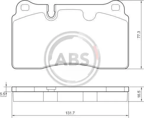 Гальмівні колодки пер. VW Touareg 02- (brembo) A.B.S. 37614 (фото 1)