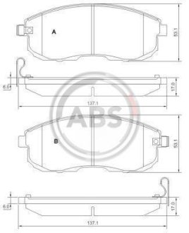 Гальмівні колодки пер. Cube/Juke/Latitude/SX4/Teana (06-21) A.B.S. 37648