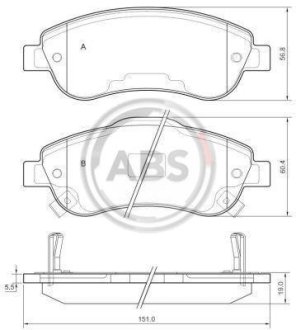 Гальмівні колодки пер. Honda CR-V 07- (bosch) A.B.S. 37650