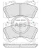 Гальмівні колодки пер. Toyota Land Cruiser 08- (advics) A.B.S. 37701 (фото 1)
