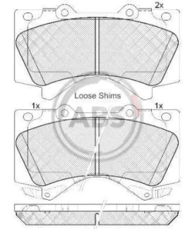 Гальмівні колодки пер. Toyota Land Cruiser 08- (advics) A.B.S. 37701