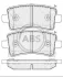 Гальмівні колодки зад. Opel Insignia 08- (TRW) A.B.S. 37729 (фото 1)