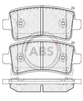 Гальмівні колодки зад. Opel Insignia 08- (TRW) A.B.S. 37729