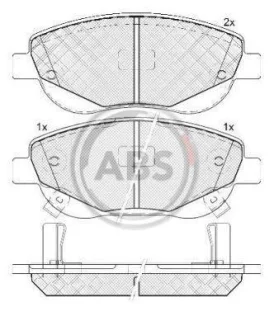 Гальмівні колодки пер. Avensis/Verso 08-10 (BOSCH) A.B.S. 37736