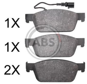 Комплект гальмівних колодок A.B.S. 37767