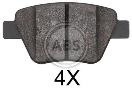 Гальмівні колодки зад. Caddy/Jetta 10-/Golf 09-13 A.B.S. 37784