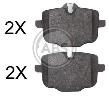 Гальмівні колодки зад. BMW 5 (F10/F11/F90/G30) 09-/X5 (G05/F95) 18- (LUCAS/TRW) A.B.S. 37787 (фото 1)