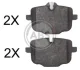 Гальмівні колодки зад. BMW 5 (F10/F11/F90/G30) 09-/X5 (G05/F95) 18- (LUCAS/TRW) A.B.S. 37787 (фото 1)