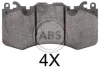 Гальмівні колодки пер. Range Rover 09- (brembo) A.B.S. 37801 (фото 1)