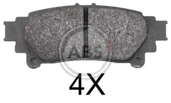 Гальмівні колодки зад. Lexus RX 08-15/Toyota Prius 09- (akebono) A.B.S. 37815 (фото 1)