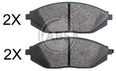 Гальмівні колодки пер. Spark 10- (Akebono) A.B.S. 37842