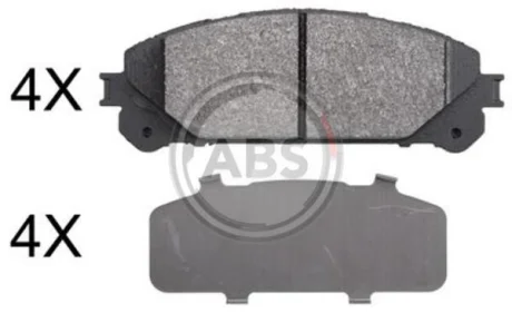 Гальмівні колодки пер. Lexus RX 08-15/Toyota RAV4 12- (advics) A.B.S. 37844
