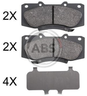 Тормозные колодки пер. Hilux (05-15) A.B.S. 37881