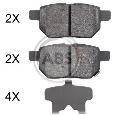 Гальмівні колодки зад. Toyota Corolla/Yaris 05- (Akebono) A.B.S. 37926 (фото 1)
