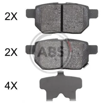 Гальмівні колодки зад. Toyota Corolla/Yaris 05- (Akebono) A.B.S. 37926