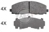 Гальмівні колодки пер. Fiat Freemont 11-/Dodge Caravan 08- (183x63.4x18.5) A.B.S. 37936 (фото 1)