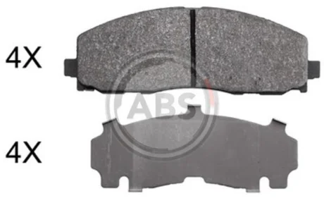 Гальмівні колодки пер. Fiat Freemont 11-/Dodge Caravan 08- (183x63.4x18.5) A.B.S. 37936