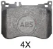 Гальмівні колодки пер. MB S300/S350/S400/S500 14- (BREMBO) A.B.S. 37952 (фото 1)