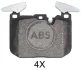 Гальмівні колодки пер. BMW 1 (F20)/3 (F30/F31/F80) 11-19 (Brembo) A.B.S. 37954 (фото 1)