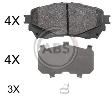 Гальмівні колодки пер. Mazda 6 (18-21) A.B.S. 37977