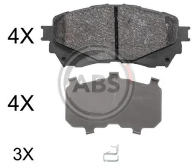Гальмівні колодки пер. Mazda 6 (18-21) A.B.S. 37977