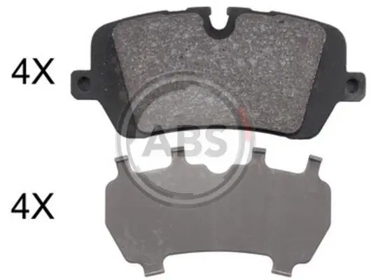 Гальмівні колодки дискові зад. Range Rover IV 12-/ Range Rover Sport 13-/Defender 19- (LUCAS/TRW) A.B.S. 37981 (фото 1)