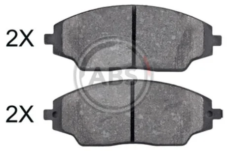 Гальмівні колодки пер. Aveo 11- (14") (AKEBONO) A.B.S. 37987