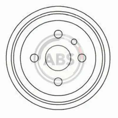 Барабан торм. OPEL ASTRA/VECTRA задн. (пр-во ABS) A.B.S. 5128S (фото 1)