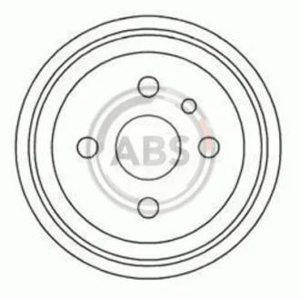 Барабан торм. OPEL ASTRA/VECTRA задн. (пр-во ABS) A.B.S. 5128S