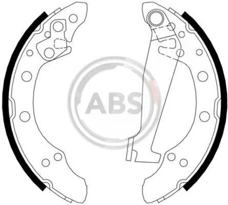 Колодки гальмівні барабанні AUDI/SEAT/SKODA/VW 80/A2/AR A.B.S. 8871 (фото 1)