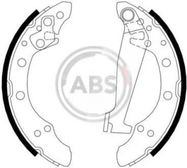 Колодки гальмівні барабанні AUDI/SEAT/SKODA/VW 80/A2/AR A.B.S. 8871